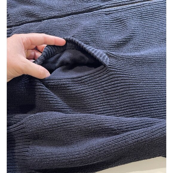 Vtg LL Bean Mens Thick Ribbed Cardigan Size XL Full Zip 90s Grunge Alternative‎ - Picture 8 of 11